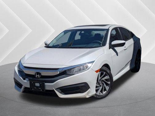 White 2017 Honda Civic EX