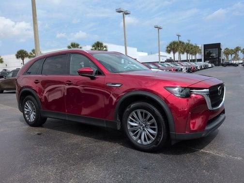 Soul Red Crystal Metallic 2024 Mazda CX-90 PHEV Preferred