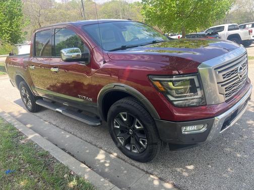 Cardinal Red Metallic 2021 Nissan Titan Platinum Reserve