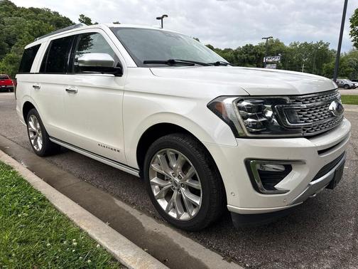 White Platinum Metallic Tri-Coat 2018 Ford Expedition Platinum