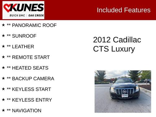 2012 Cadillac CTS Luxury