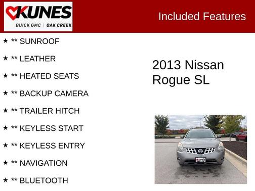 2013 Nissan Rogue SV w/SL Pkg