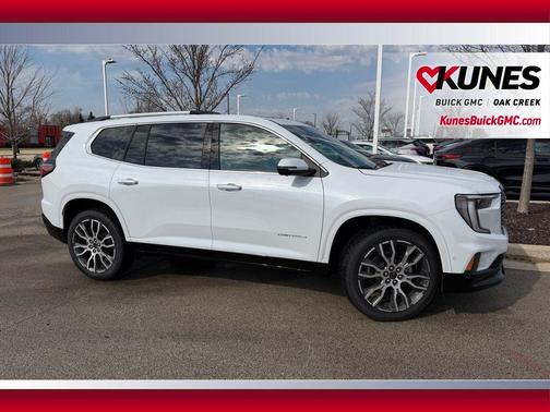 Glacier White Tricoat 2026 GMC Acadia Denali