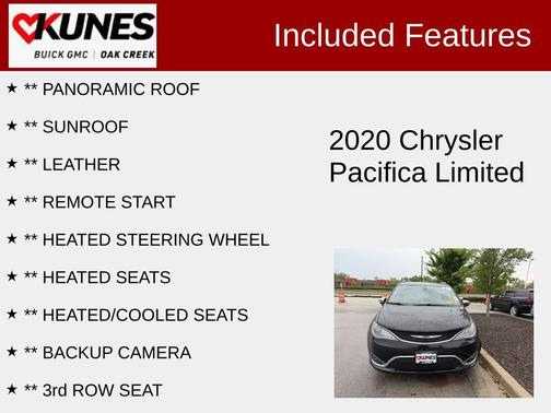 Brilliant Black Crystal Pearlcoat 2020 Chrysler Pacifica Limited