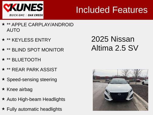 2025 Nissan Altima 2.5 SV