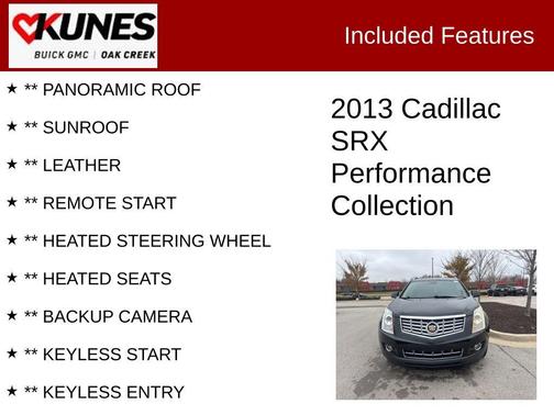 2013 Cadillac SRX Performance Collection