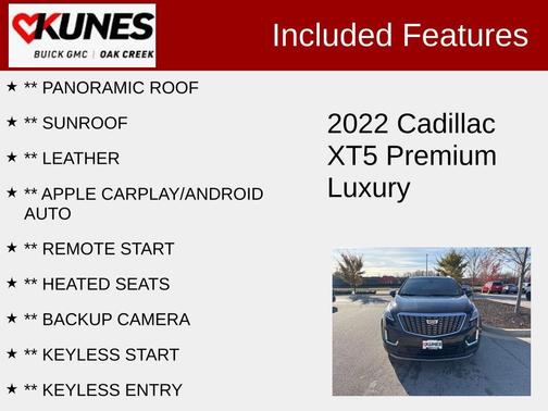 2022 Cadillac XT5 Premium Luxury