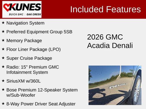 2026 GMC Acadia Denali
