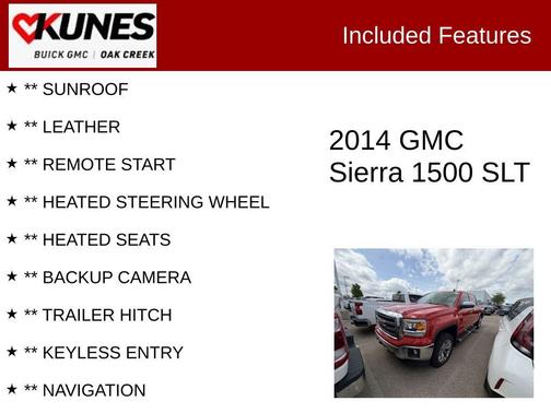 Fire Red 2014 GMC Sierra 1500 SLT