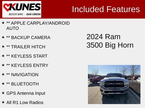 2024 RAM 3500 Big Horn Crew Cab 4x4 8' Box