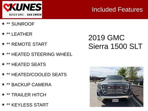 Smokey Quartz Metallic 2019 GMC Sierra 1500 SLT