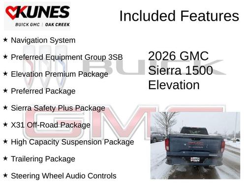 Downpour Metallic 2026 GMC Sierra 1500 Elevation