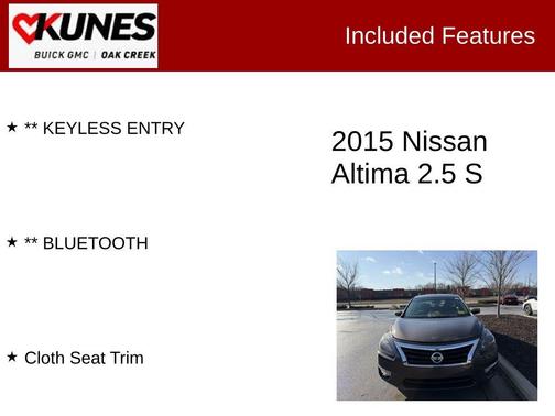 2015 Nissan Altima 2.5 S