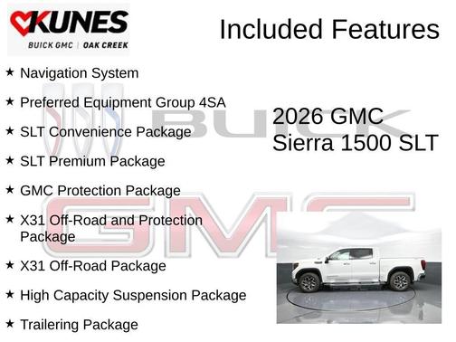 Summit White 2026 GMC Sierra 1500 SLT