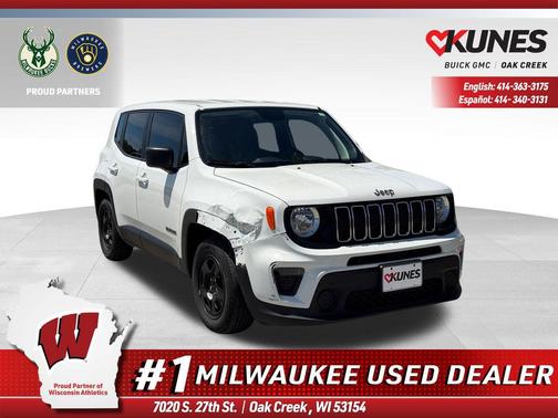 Alpine White Clearcoat 2020 Jeep Renegade Sport