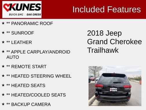 Diamond Black Crystal Pearlcoat 2018 Jeep Grand Cherokee Trailhawk