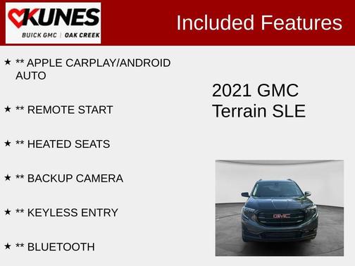 Graphite Gray Metallic 2021 GMC Terrain SLE