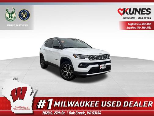 Bright White Clearcoat 2025 Jeep Compass Limited