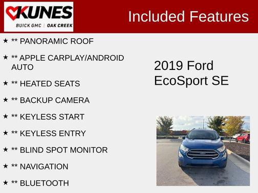 2019 Ford EcoSport SE