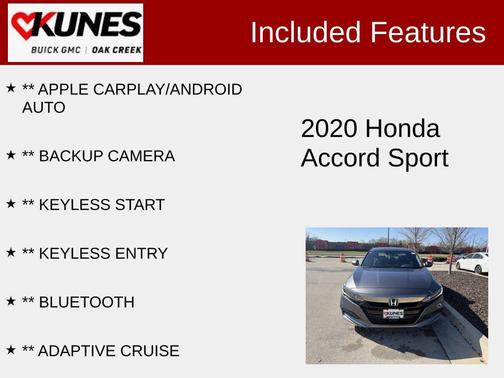 Modern Steel Metallic 2020 Honda Accord Sport 1.5T