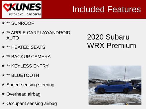 2020 Subaru WRX Premium