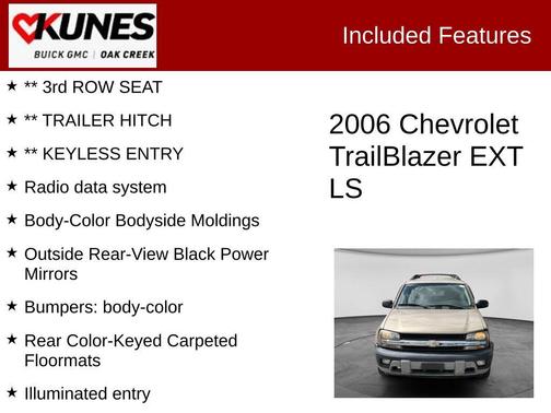 Sandstone Metallic 2006 Chevrolet TrailBlazer EXT LS