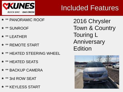 2016 Chrysler Town & Country Touring-L