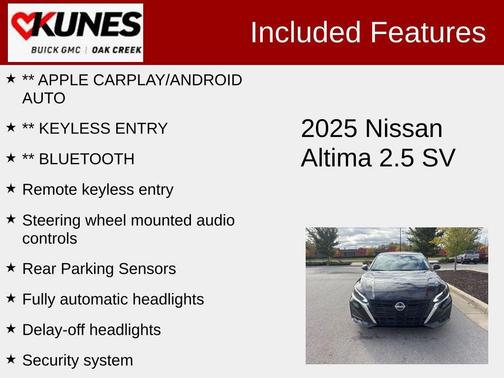 2025 Nissan Altima 2.5 SV