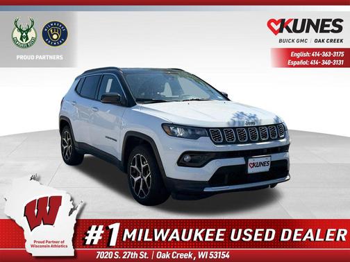 Bright White Clearcoat 2025 Jeep Compass Limited