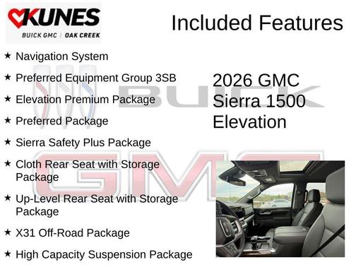 Onyx Black 2026 GMC Sierra 1500 Elevation