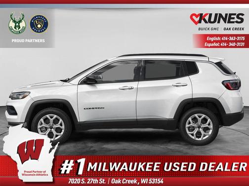 Bright White Clearcoat 2025 Jeep Compass Limited