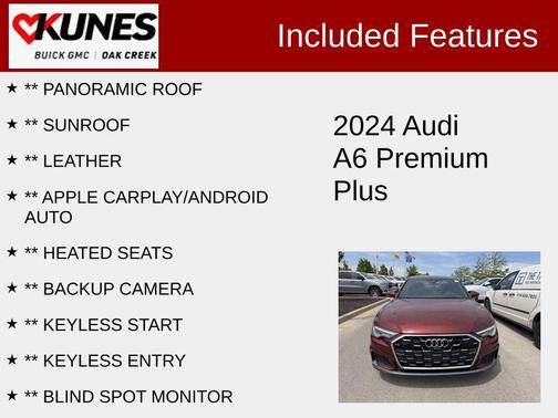 Grenadier Red Metallic 2024 Audi A6 55 Premium Plus