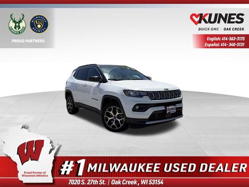 Bright White Clearcoat 2025 Jeep Compass Limited