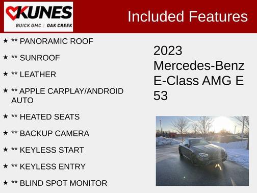 2023 Mercedes-Benz AMG E 53 4MATIC