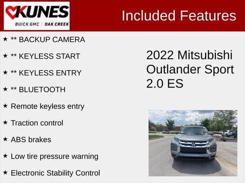 2022 Mitsubishi Outlander Sport 2.0 ES