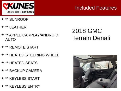 Blue Steel Metallic 2018 GMC Terrain Denali