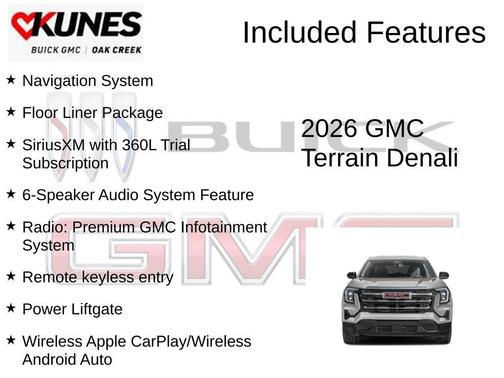 Glacier White Tricoat 2026 GMC Terrain Denali