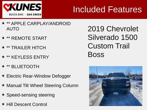 2019 Chevrolet Silverado 1500 Custom Trail Boss