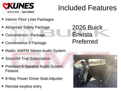 Ocean Blue Metallic 2026 Buick Envista Preferred FWD
