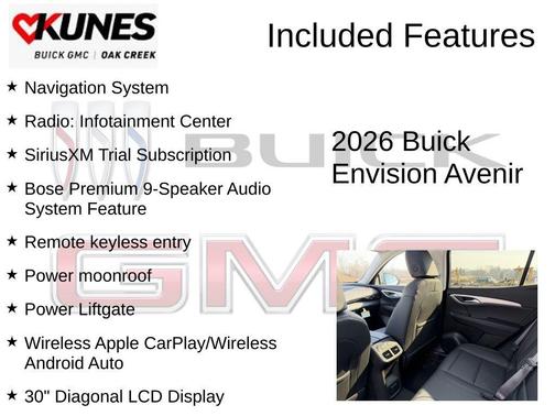 Moonstone Gray Metallic 2026 Buick Envision Avenir AWD