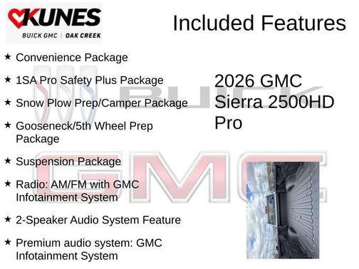 Summit White 2026 GMC Sierra 2500 Pro