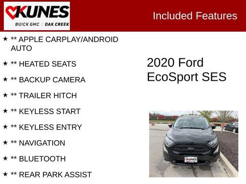 Shadow Black 2020 Ford EcoSport SES