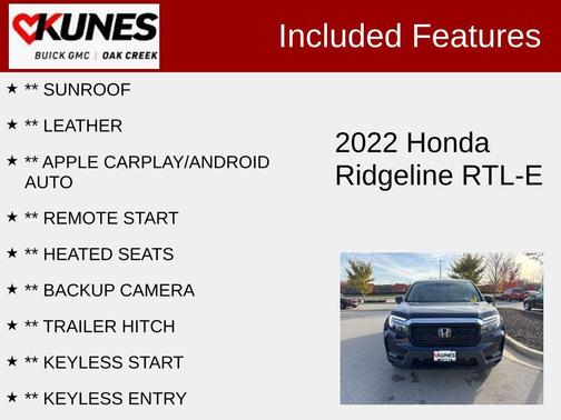 2022 Honda Ridgeline Black