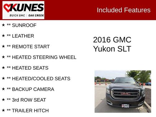 Iridium Metallic 2016 GMC Yukon SLT