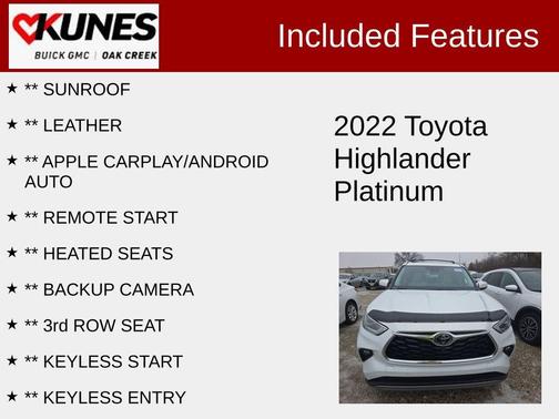 2022 Toyota Highlander Platinum