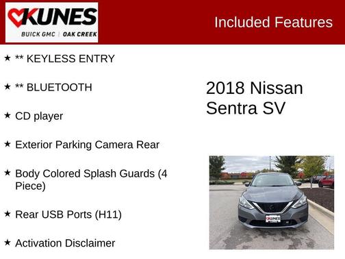 2018 Nissan Sentra SV
