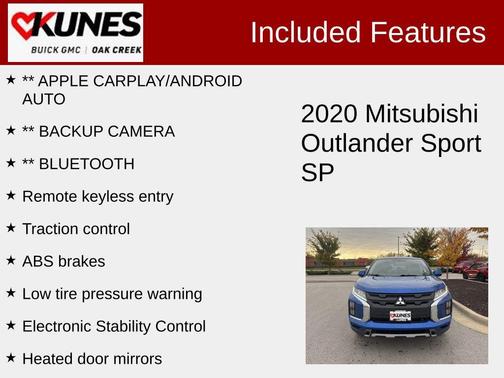 2020 Mitsubishi Outlander Sport 2.0 SP