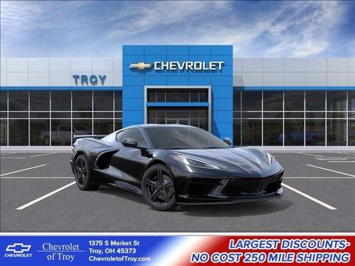 Black 2026 Chevrolet Corvette Stingray w/1LT