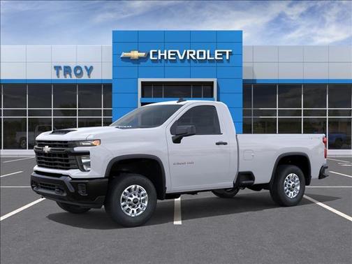 Summit White 2026 Chevrolet Silverado 2500 Regular Cab, Long Bed, WT, 4WD