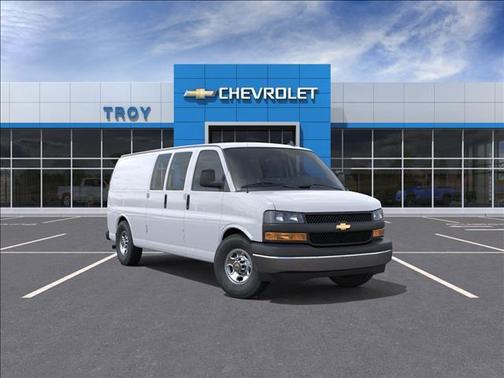Summit White 2025 Chevrolet Express 3500 RWD 3500 Extended Wheelbase WT
